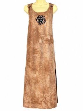 90s Dagoli “Moon Dancer” Mineral-Wash Jumper Maxi Dress Made in Canada Large
